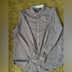 IZOD Purple Checkered Men's Shirt